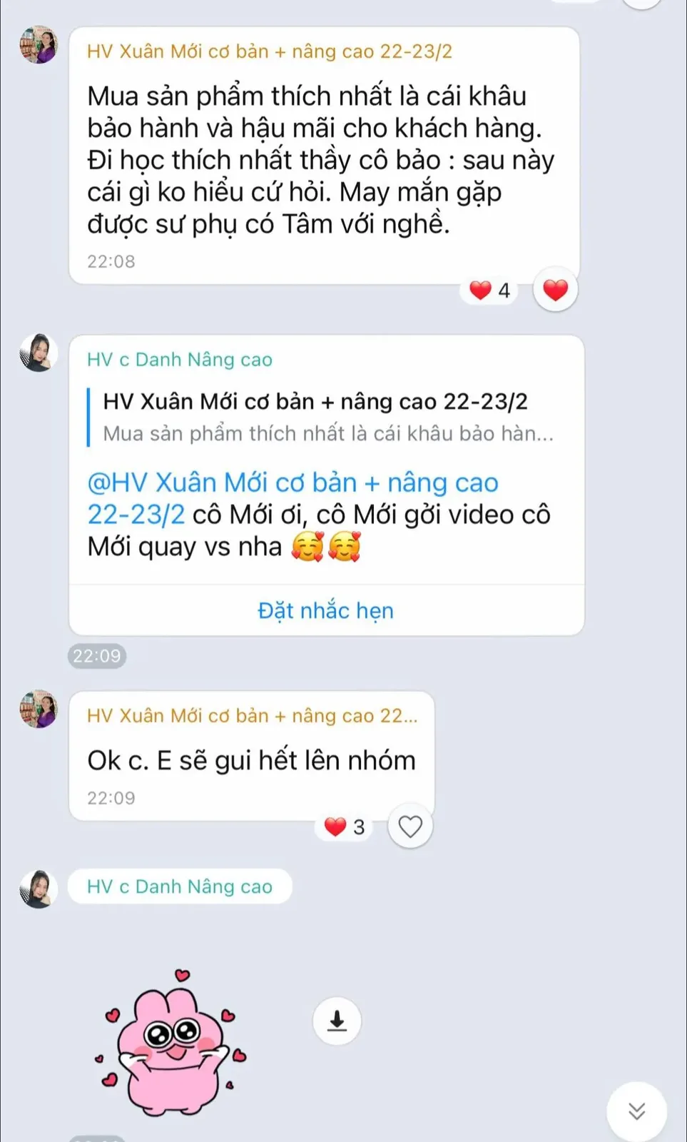 Phản hồi học viên Bao Lành