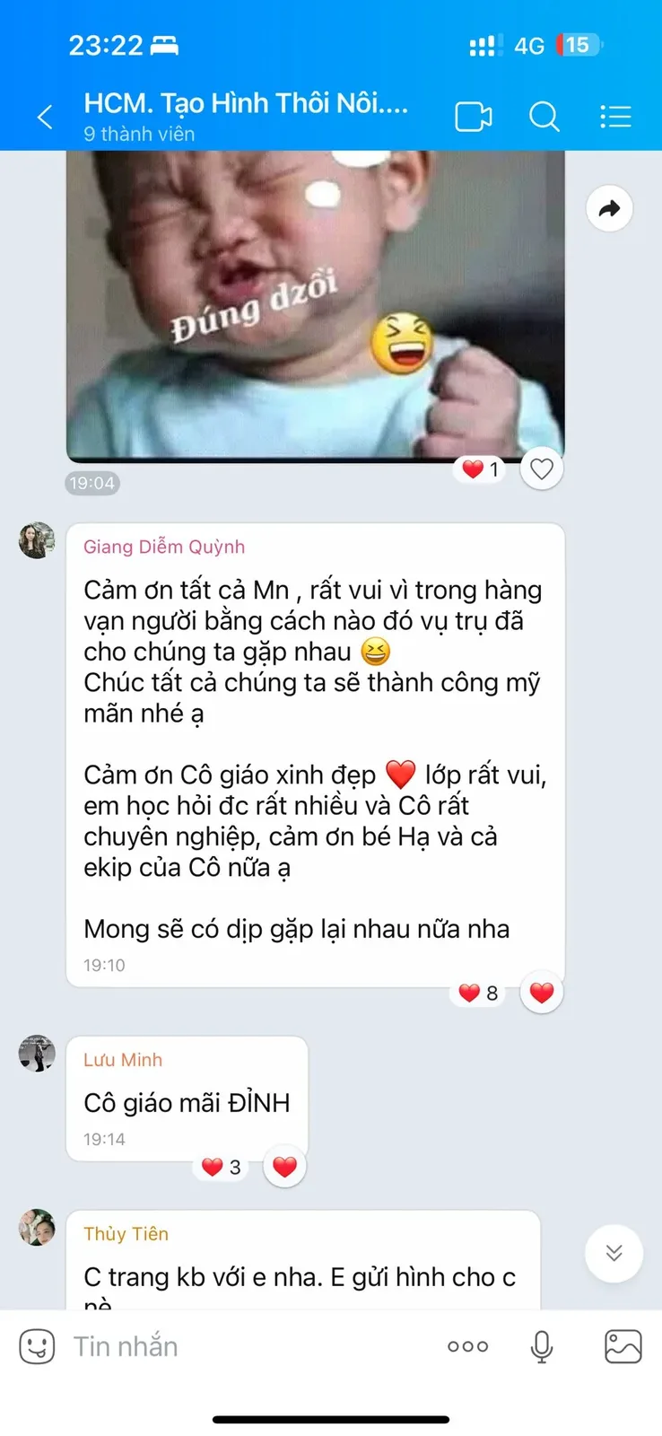 Phản hồi học viên Bao Lành